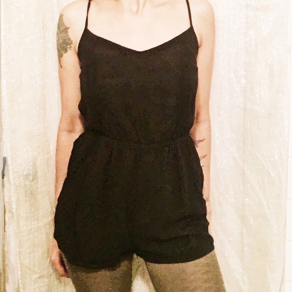 Divided Basic Black Romper